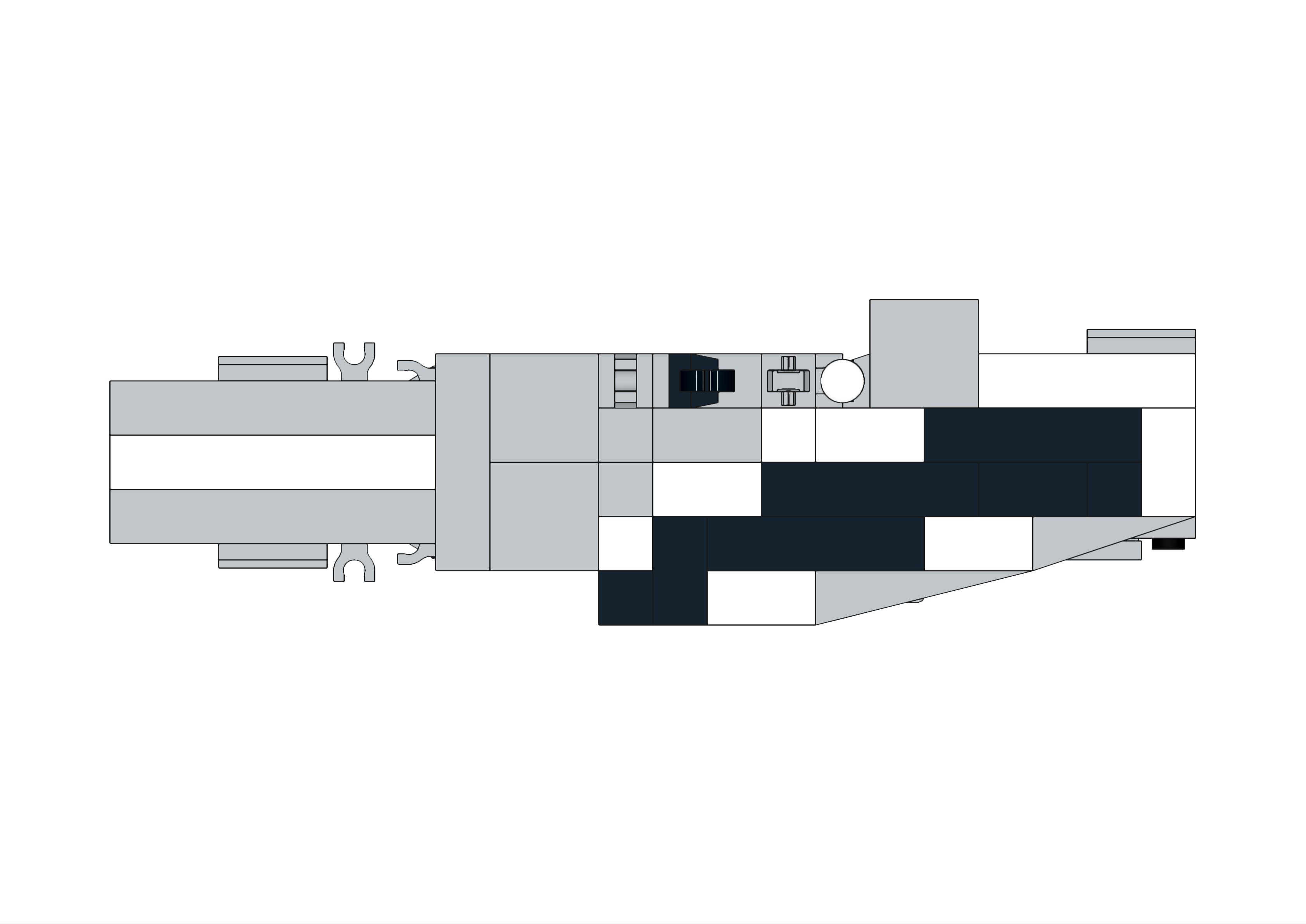 Top view image of the LEGO USS Lexington (CV-16) Aircraft Carrier MOC.