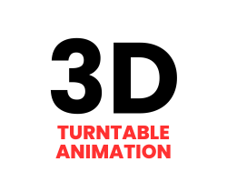 Request custom 3D turntable animations on Fiverr.